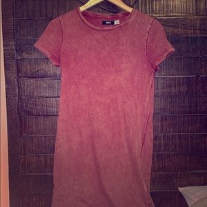 Maroon/burgundy t-shirt dress